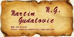 Martin Gudalović vizit kartica